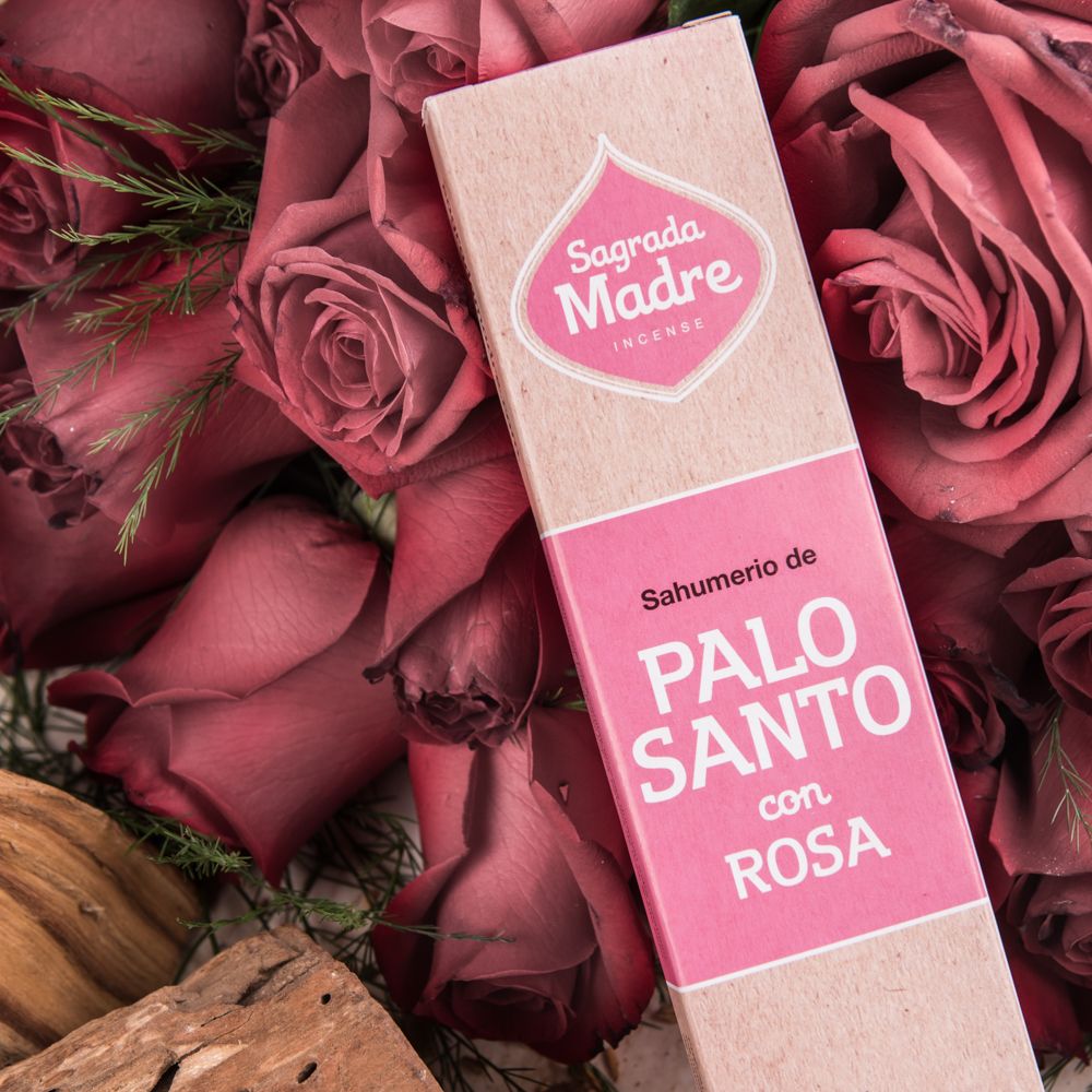 INCIENSO DE PALO SANTO NATURAL- ROSAS