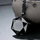 COLGANTE DE  OBSIDIANA NEGRA NATURAL