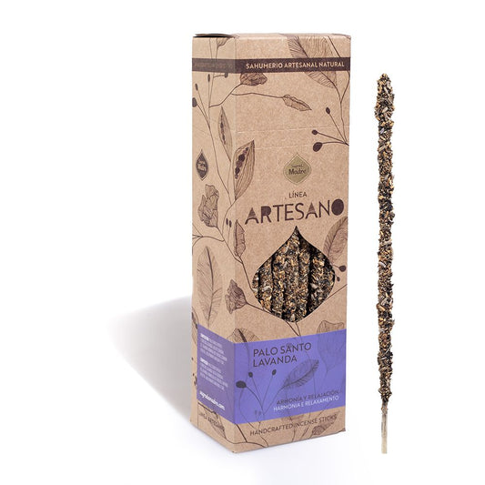 INCIENSO ARTESANO NATURAL PALO SANTO  Y LAVANDA