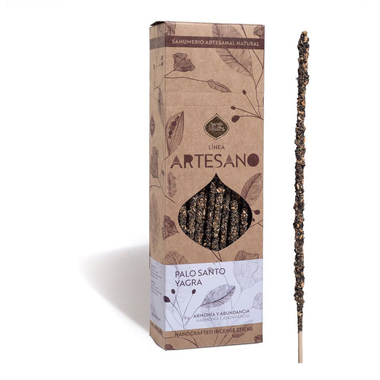 INCIENSO ARTESANO NATURAL PALO SANTO Y YAGRA