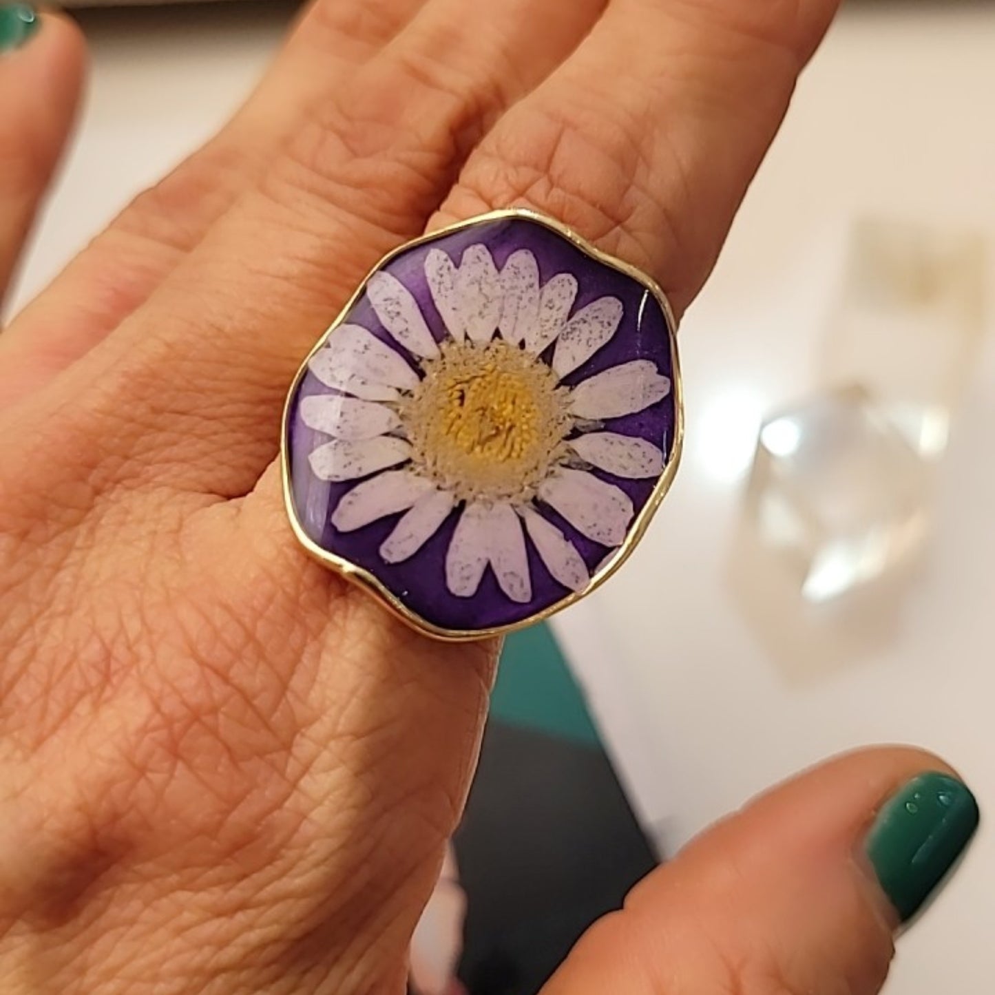 ANILLO DE DISEÑO FLORAL BY MELINA MARTIN