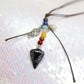 COLGANTE CHAKRA Y PÉNDULO OBSIDIANA NEVADA