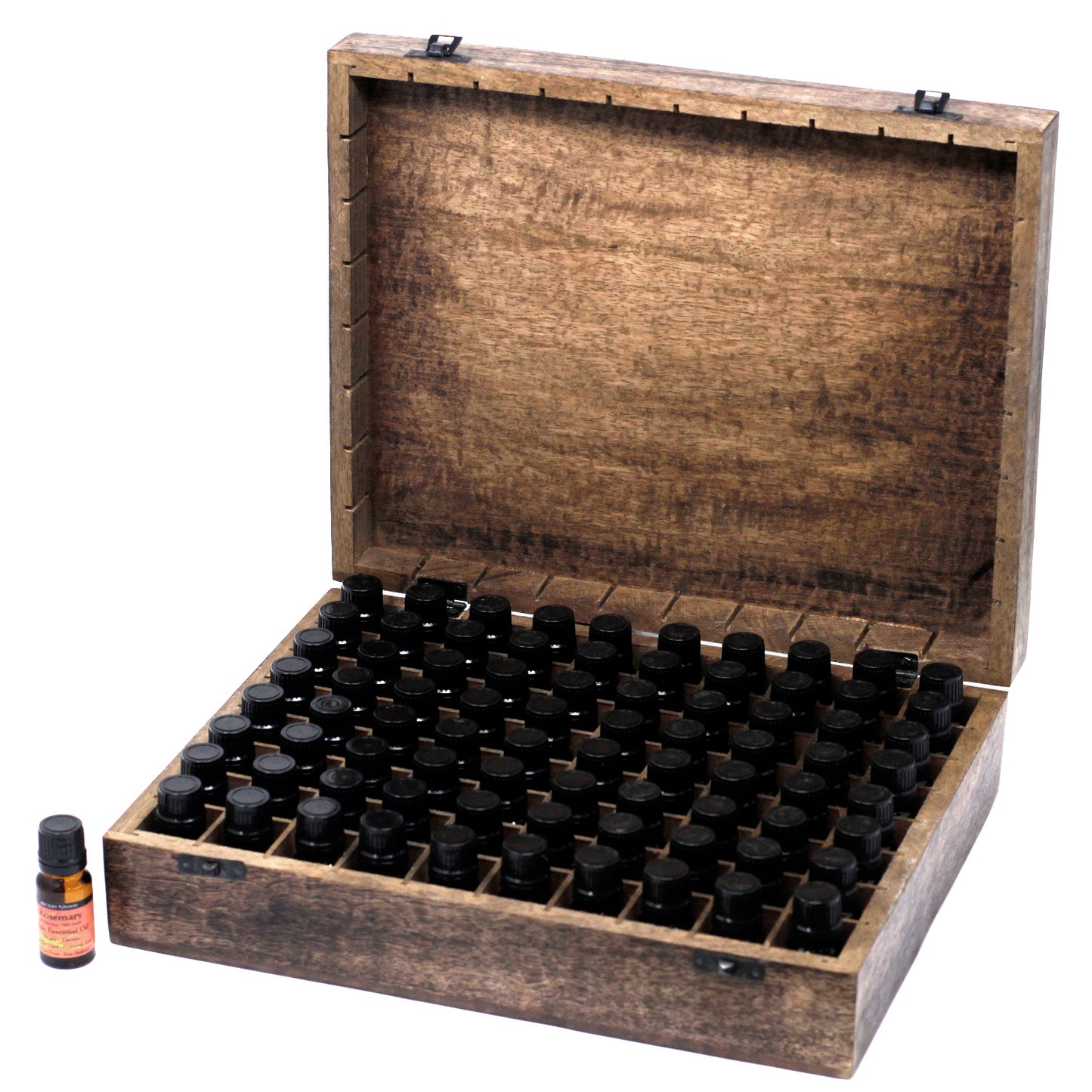 Caja de Aromaterapia de Madera (capacidad para 80)