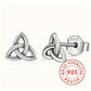 PENDIENTES BOTON NUDO DE BRUJA PLATA