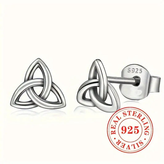 PENDIENTES BOTON NUDO DE BRUJA PLATA