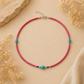 Collar Nepalés de Gemas Extra Finas - Cuentas de Coral Rosa y Turquesa