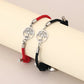 PULSERA ROJA ÁRBOL DE LA VIDA CON DIJE IMANTADO CORAZÓN