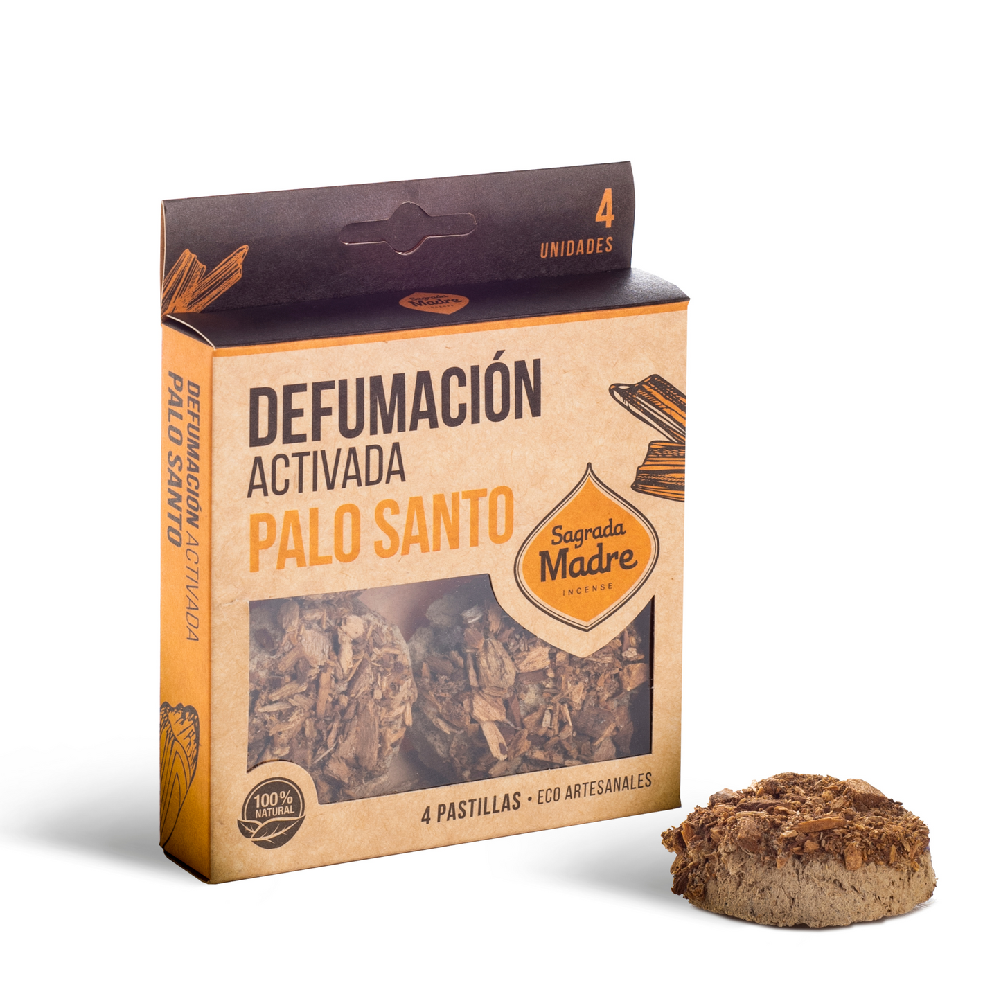 PASTILLA  PALO SANTO DEFUMACIÓN ACTIVADA SAGRADA MADRE