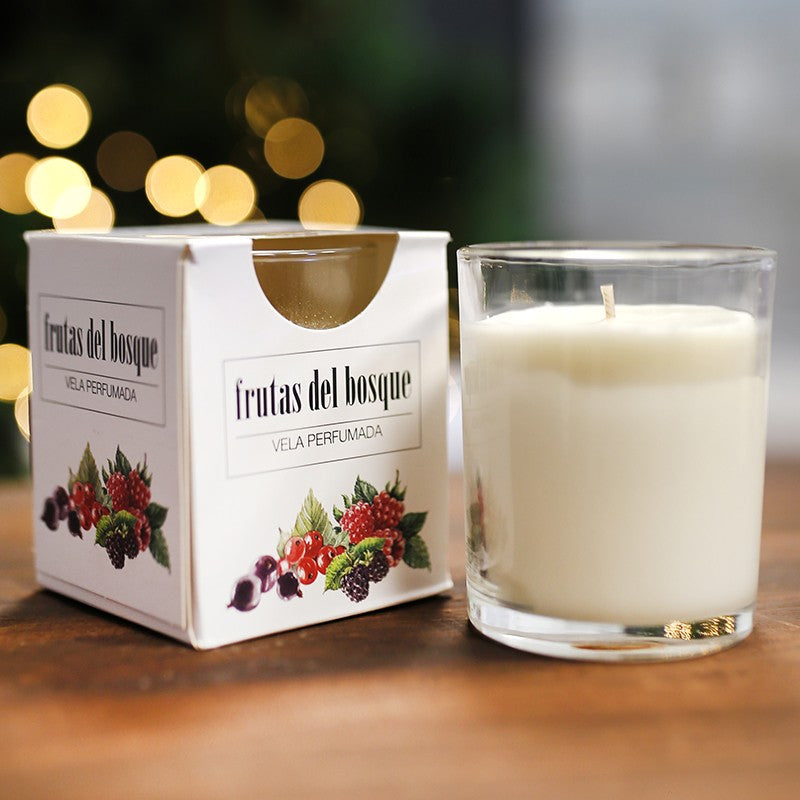 VELAS AROMÁTICAS SATINADA VASO - CANELA Y NARANJA