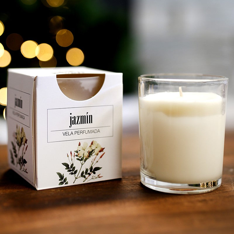 VELAS AROMÁTICAS SATINADA VASO - CANELA Y NARANJA