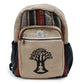 Mochila Grande de Cáñamo - Diseño Árbol de Bohdi