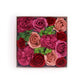 FLORES DE JABÓN  - CAJA CUADRADA ROSAS VINTAGE
