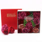 FLORES DE JABÓN  - CAJA CUADRADA ROSAS VINTAGE