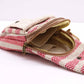 BOLSO BANDOLERA ALGODÓN NATURAL  NATURAL Y ROSA