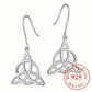 PENDIENTES NUDO DE BRUJA PLATA 925