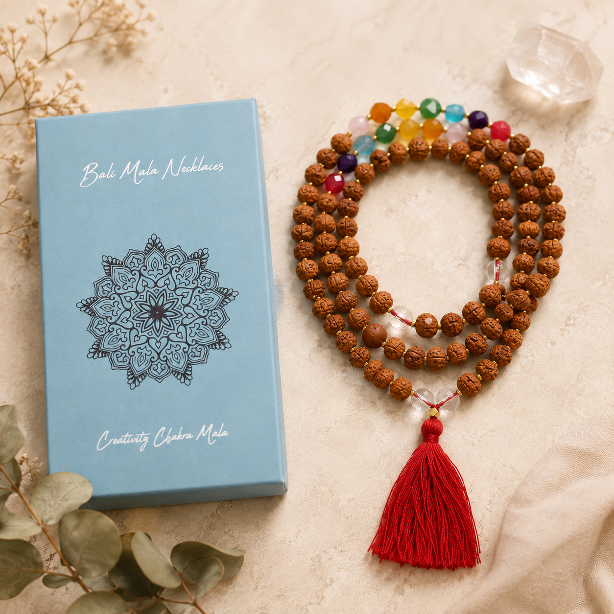 Collar Bali Mala - Aura Chakra