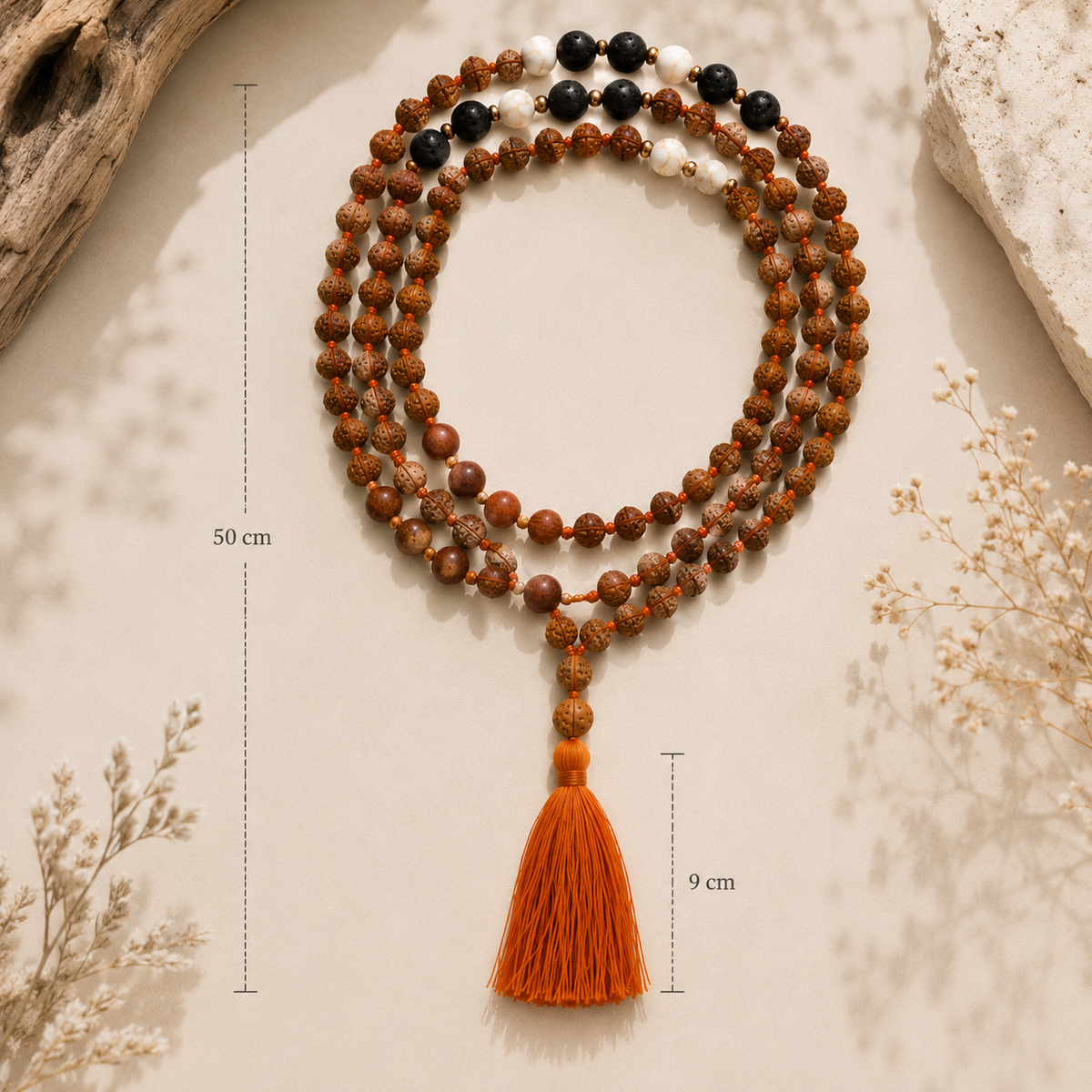 Collar Bali Mala · Elementos de la Tierra