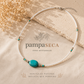 Collar de Perlas de Howlita y Turquesa Nepalí Fino (42 cm)
