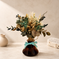 Mini Bouquet de Boda Ámbar-Centros de mesa con flores preservadas