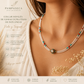 Collar Nepalés de Gemas Extra Finas de Dos Líneas – Colgante Perla y Turquesa ✨