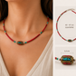 Collar Nepalés de Gemas Extra Finas - Cuenta Tribal de Coral