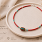 Collar Nepalés de Gemas Extra Finas - Cuenta Tribal de Coral