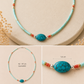 Collar Nepalés de Gemas Extra Finas - Turquesa y Piedra