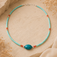 Collar Nepalés de Gemas Extra Finas - Turquesa y Piedra