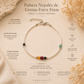 Pulsera Nepalés de Gemas Extra Finas - Perla y Cuentas Cortadas