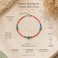 Pulsera Nepalés de Gemas Extra Finas - Cuentas de Coral Rosa y Turquesa