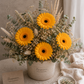 Gerbera preservada amarilla