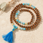 Collar de Rudraksha Bali Mala «Diosa de la Fertilidad»