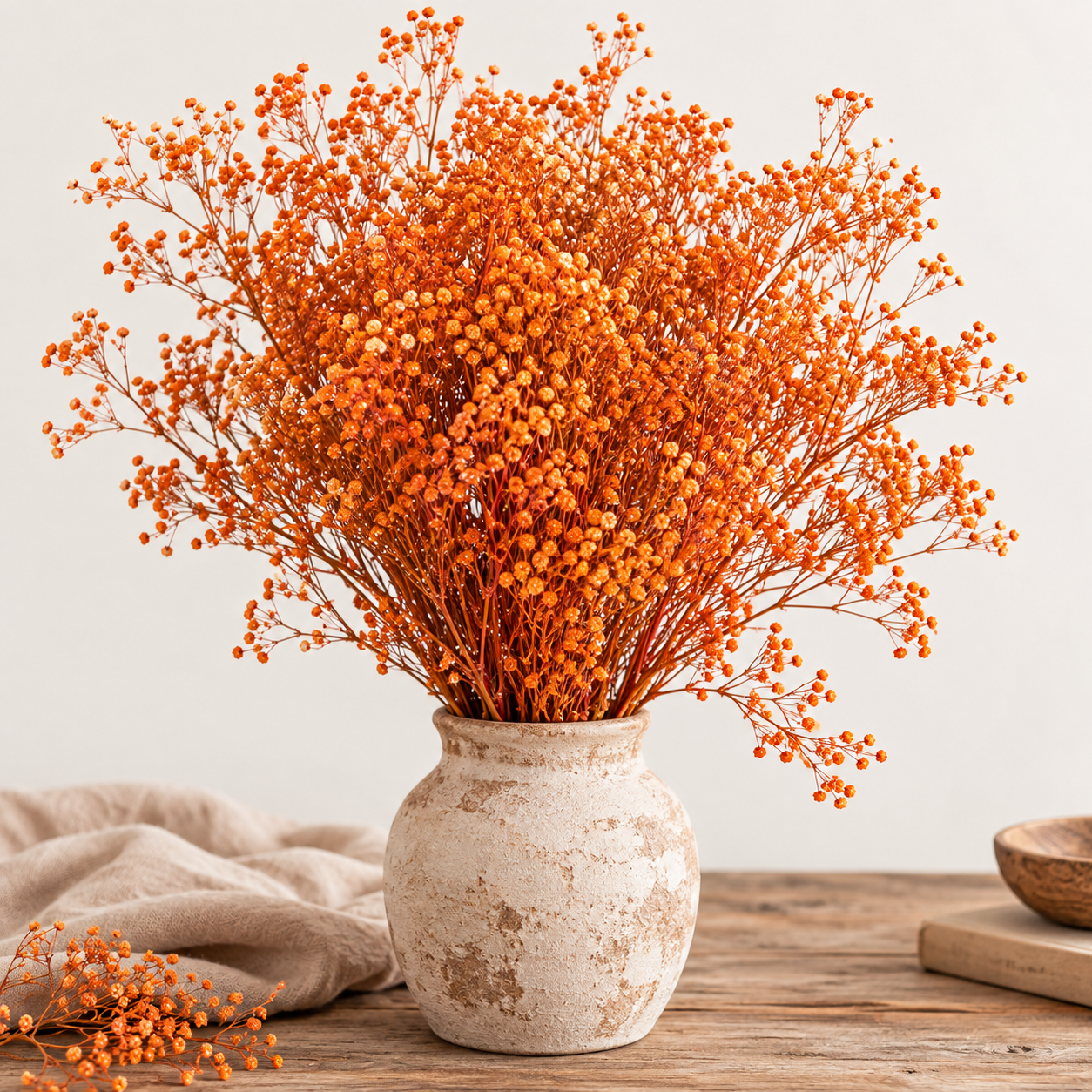 Gypsófila naranja preservada (paniculata)