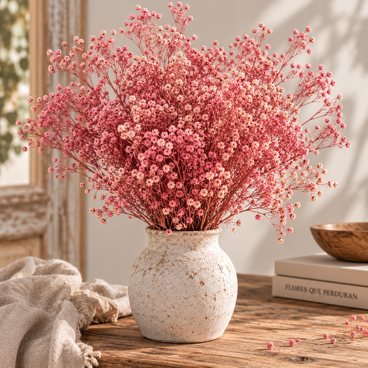 Gypsófila rosa preservada (paniculata)