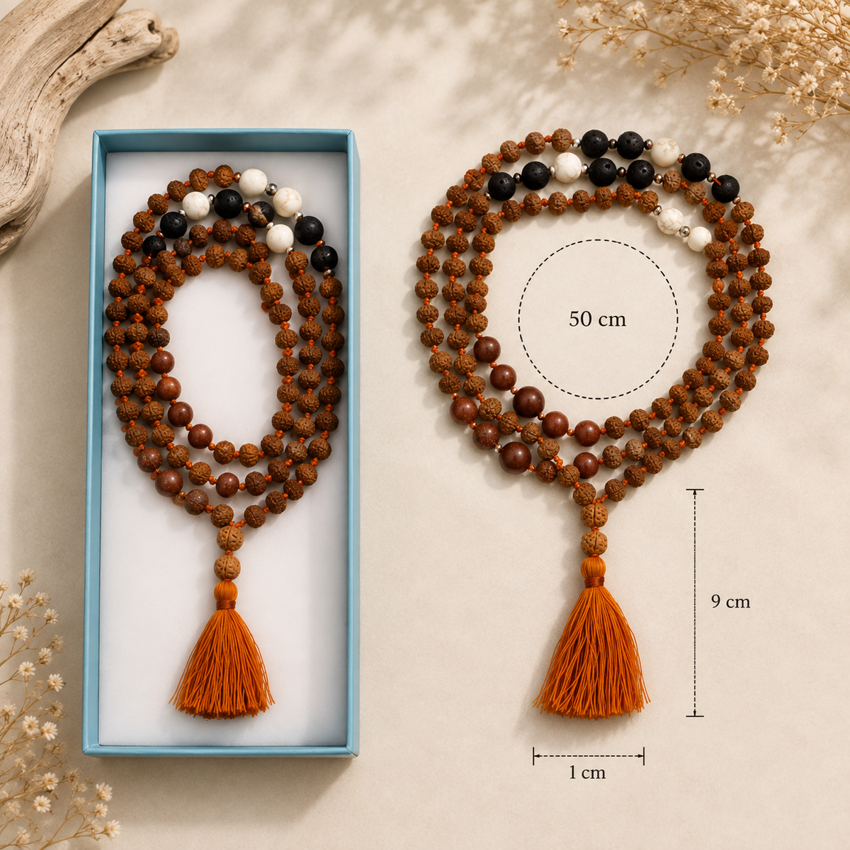 Collar Bali Mala · Elementos de la Tierra