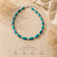 Conjunto Collar (50 cm) y Pulsera (17 cm) - Turquesa Nepalí