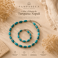 Conjunto Collar (50 cm) y Pulsera (17 cm) - Turquesa Nepalí