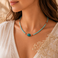 Collar Nepalés de Gemas Extra Finas - Turquesa y Piedra