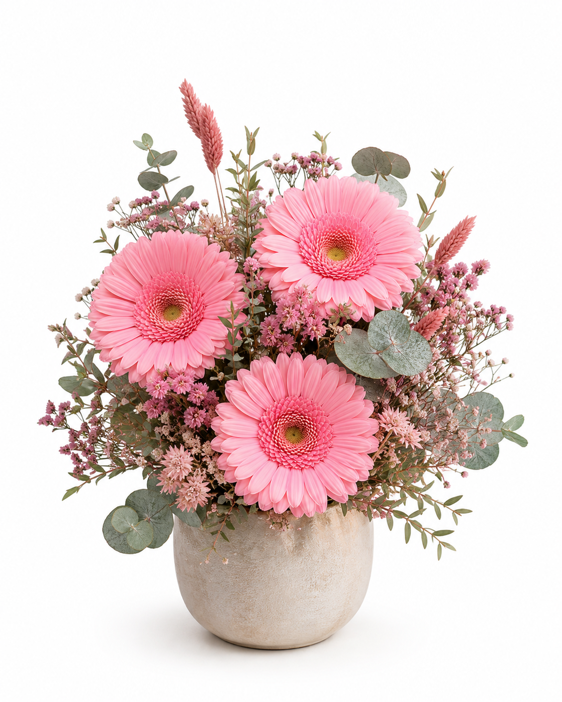 Gerbera preservada rosa