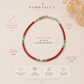 Pulsera Nepalés de Gemas Extra Finas - Cuenta Tribal de Coral