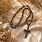 Collar Rosario de Piedra Ojo de Tigre y Hematita