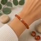 Pulsera de cornalina y plata (6mm) - vitalidad y creatividad
