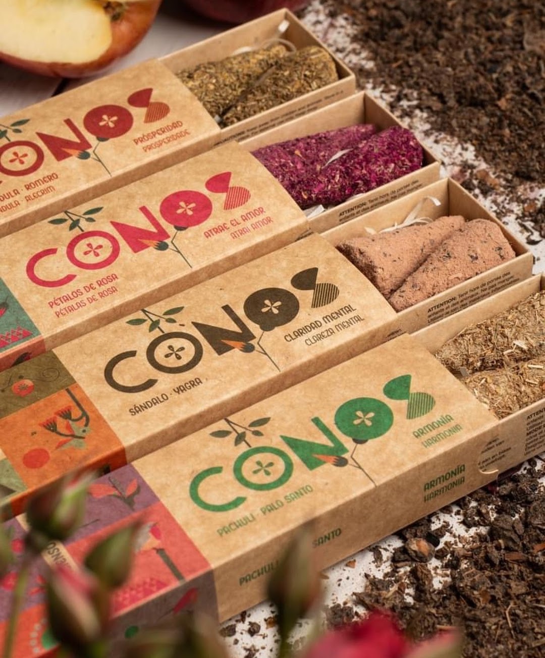 CONOS PATCHOULI Y PALO SANTO SAGRADA MADRE