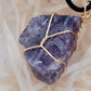 COLLAR DE PIEDRA NATURAL AMATISTA