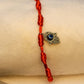 PULSERA ROJA 7 NUDOS CON MANO DE FÁTIMA
