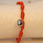 PULSERA ROJA 7 NUDOS CON DIJE CORAZÓN