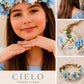 Corona floral Cielo