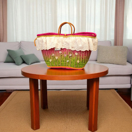 CESTA DE MADAGASCAR FLORES Y VOLADOS