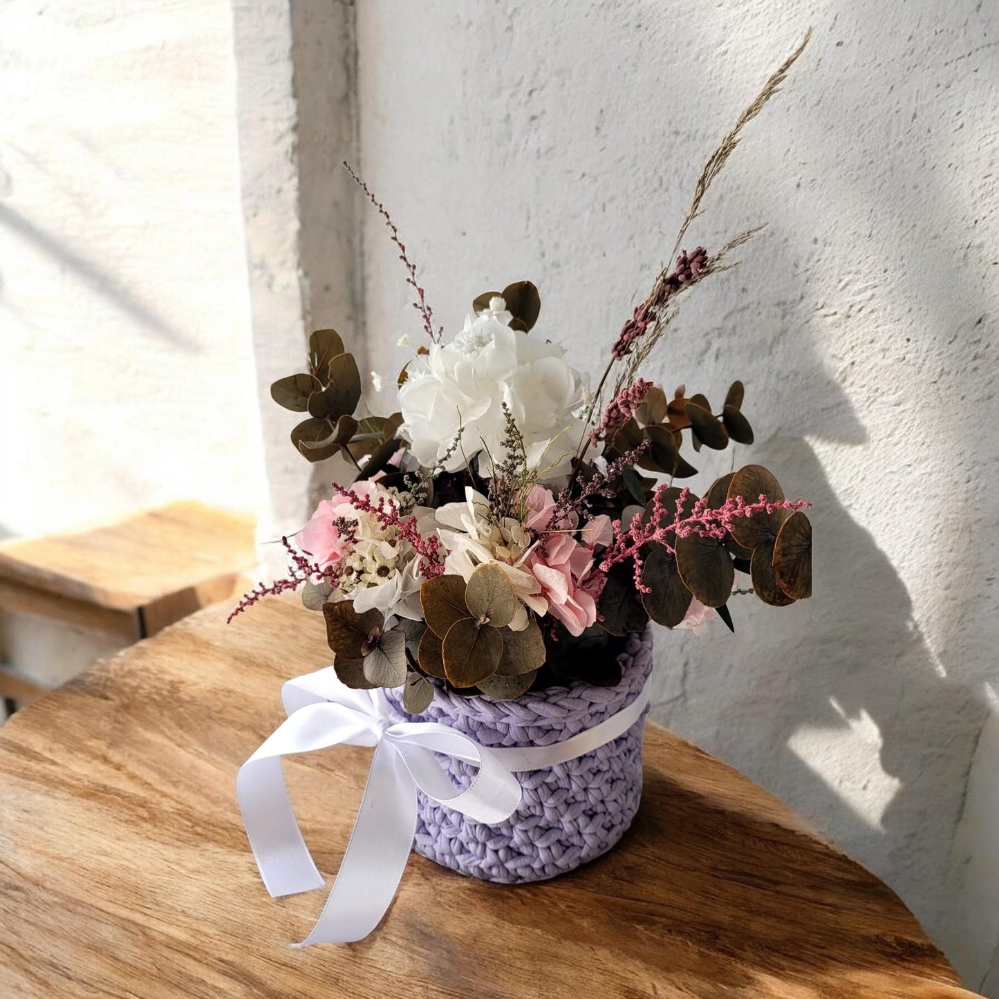 CENTRO DE MESA HORTENSIA SUAVE🌸