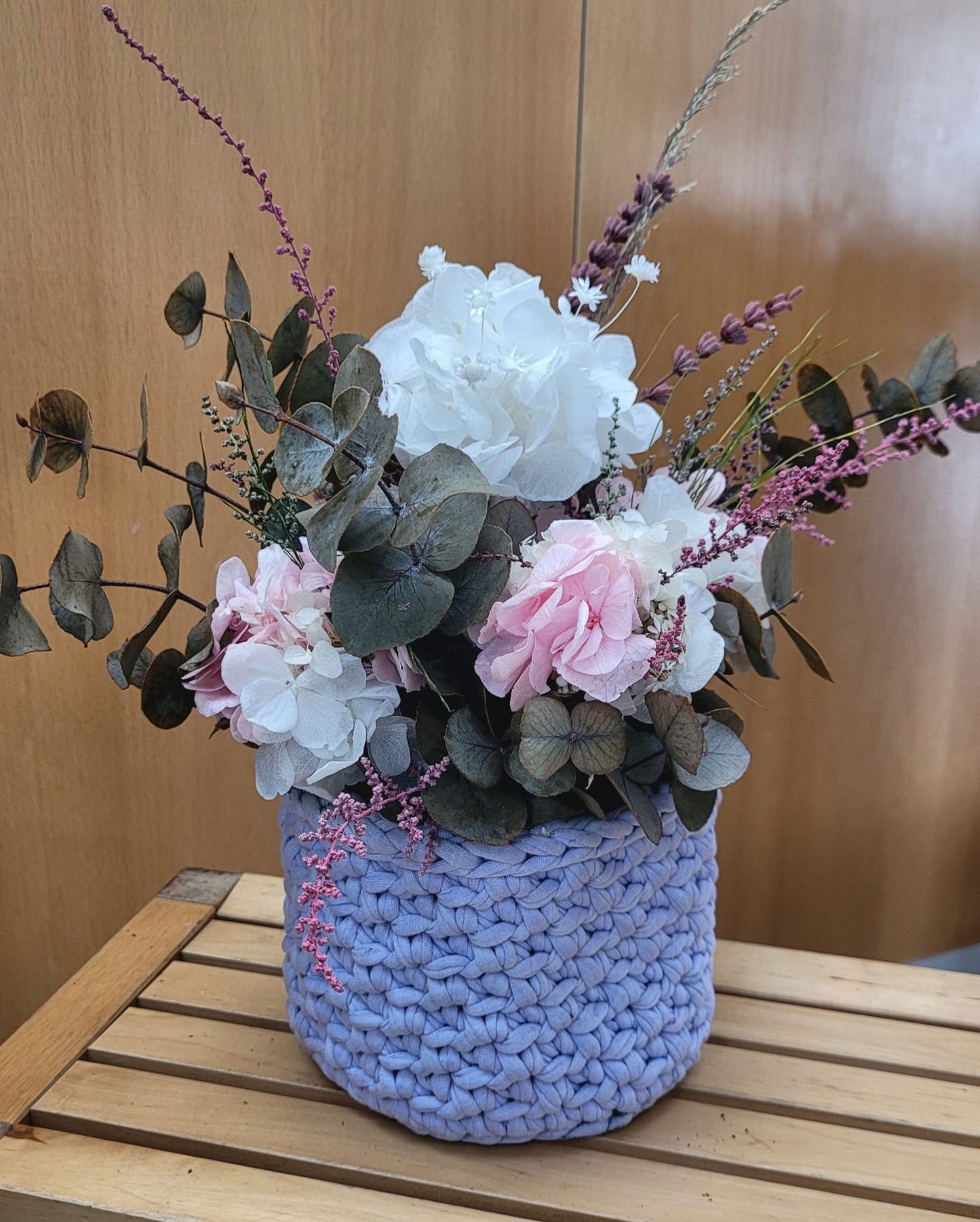 CENTRO DE MESA HORTENSIA SUAVE🌸